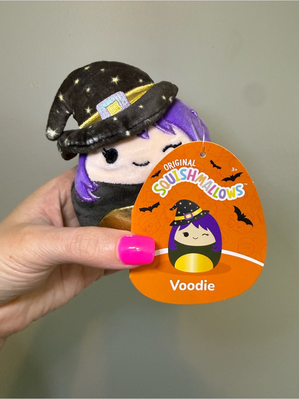 Squishmallows Voodie Plush - Witch with Purple Hair & Black Hat